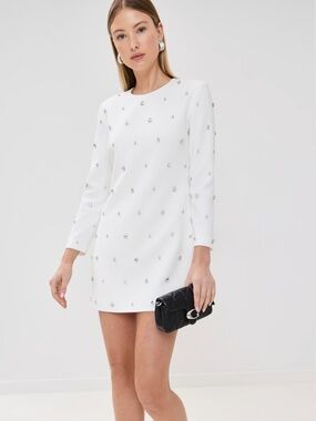 A.L.C. Kenna gem embellished mini dress